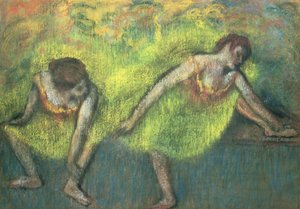 Two Dancers Relaxing by Edgar Degas